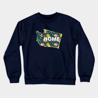 Washington State Home Love PNW Design Crewneck Sweatshirt